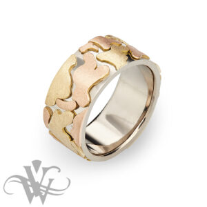 TRICOLOUR GOLD CAMOUFLAGE BAND #3266