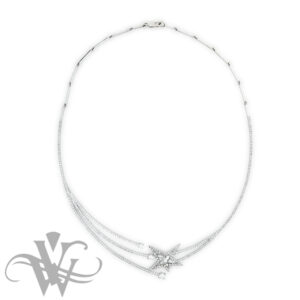 STAR NECKPIECE WITH DIAMONDS #C1539