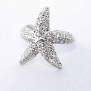 DIAMOND STARFISH RING #3287