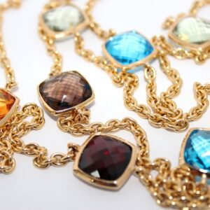 SEMI PRECIOUS GEMSTONE NECKLACE #C8001